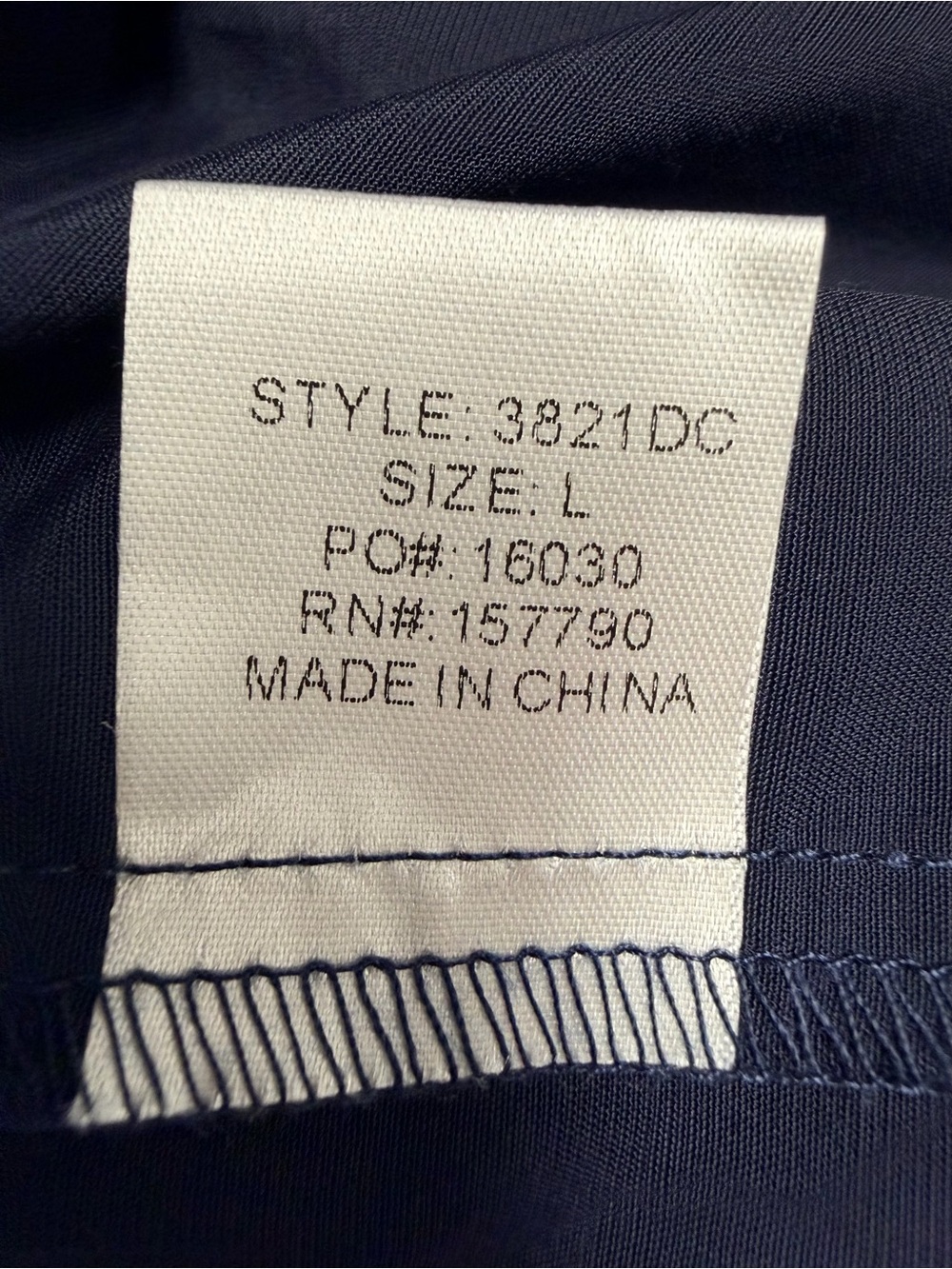 PINCH NWT Navy Tiered Maxi Dress Mock Neck Sleeveless Tie Waist Size L - Picture 6 of 7